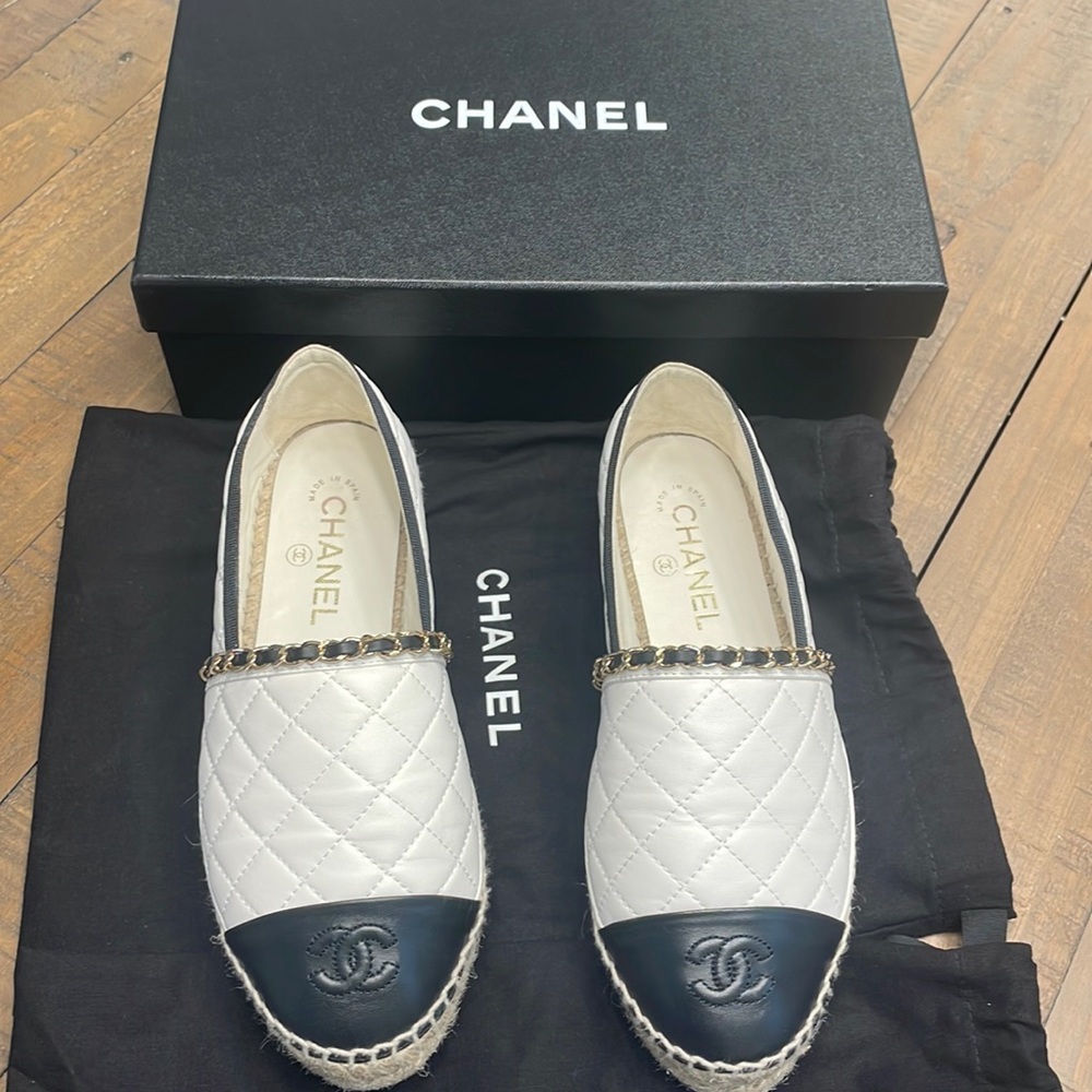 Authentic gently used Chanel Espadrilles size 38